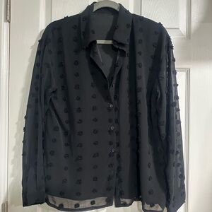 Black Textured Shirt